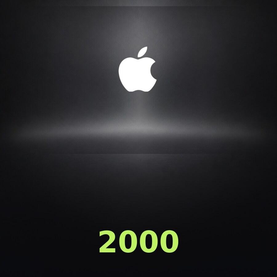 Купить подарочную карту Apple на 2 000 лир для Турции