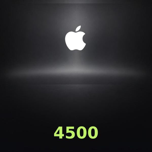 Подарочная карта Apple на 4 500 рупий для Индии