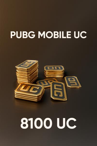 PUBG Mobile 8100 UC